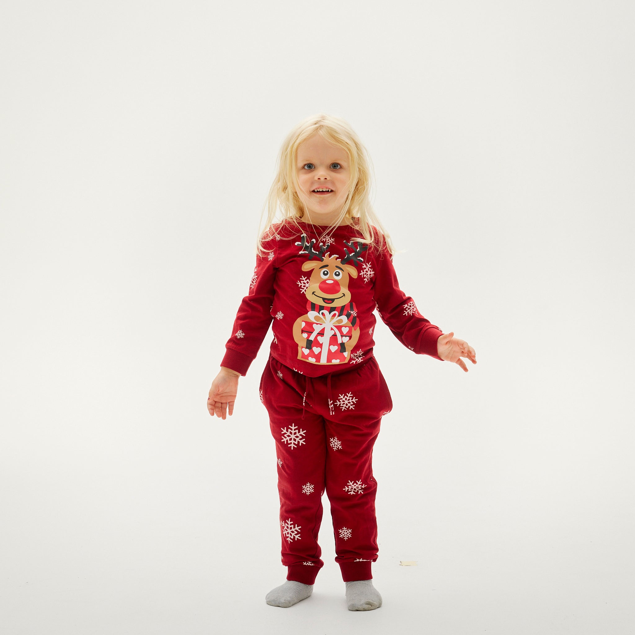 Pyjama Adorable De Rudolphe Rouge - Enfants.